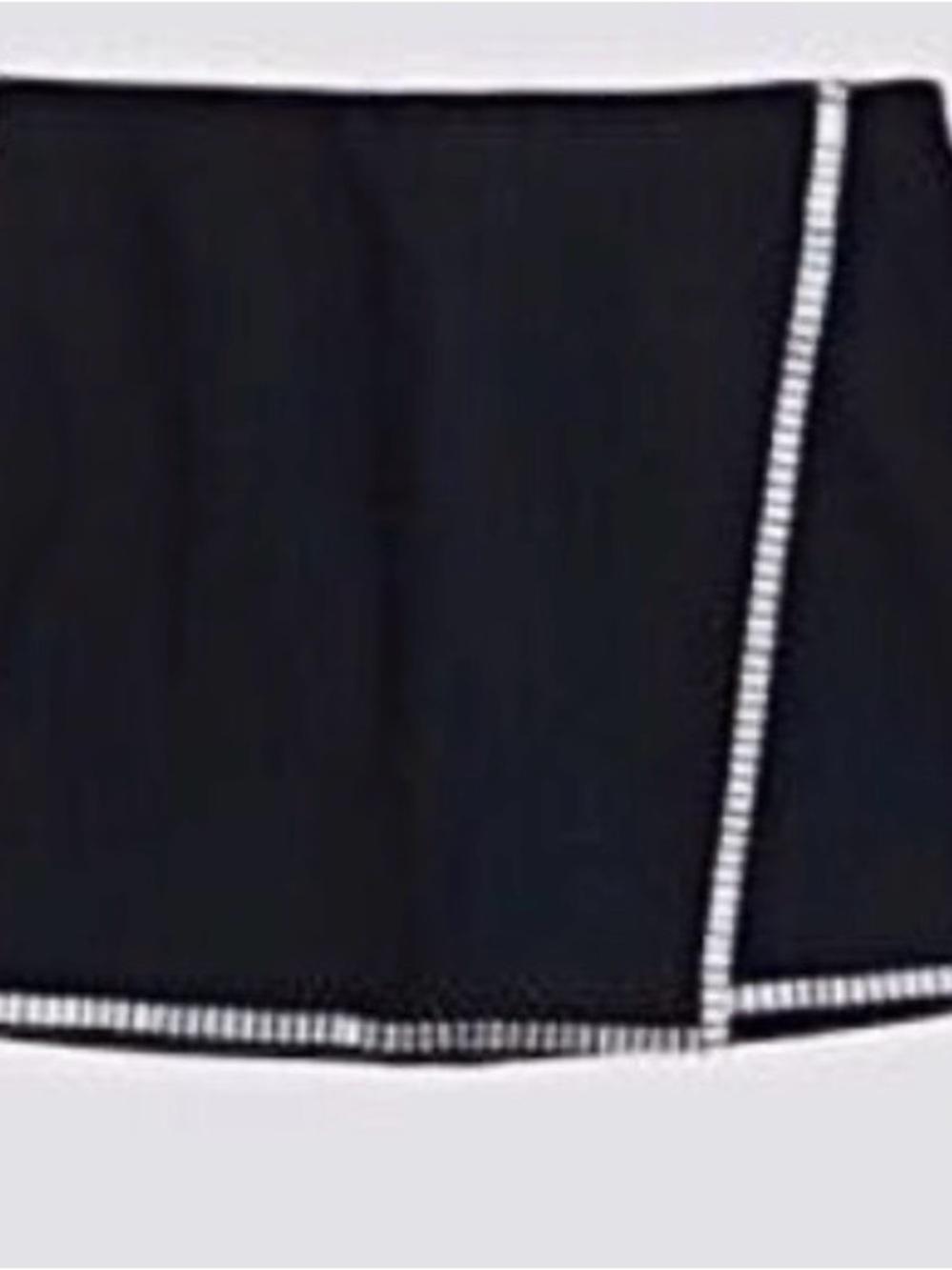 Abercrombie & Fitch Black Mini Dress with Contrast Trim